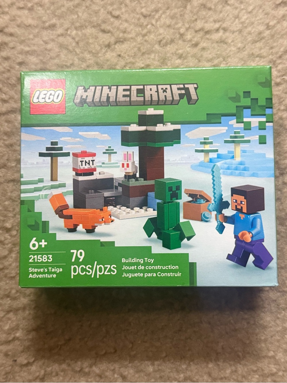 LEGO Minecraft Steve's Taiga Adventure Building Toy (21583)